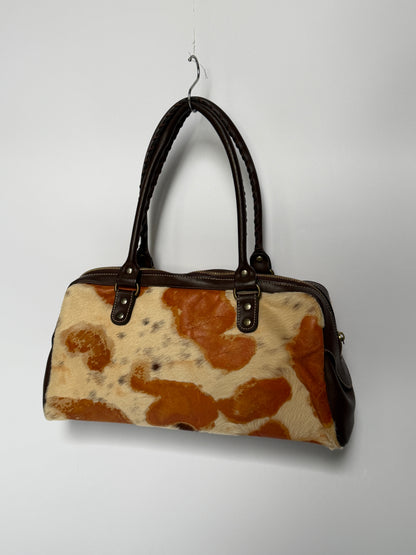 Vintage Pony Hair Boston Bag