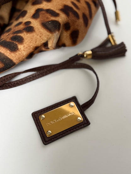 Vintage Dolce & Gabbana Leopard Pony Hair Tote