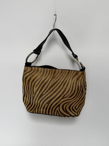 Zebra Pony Hair O-Ring Bag