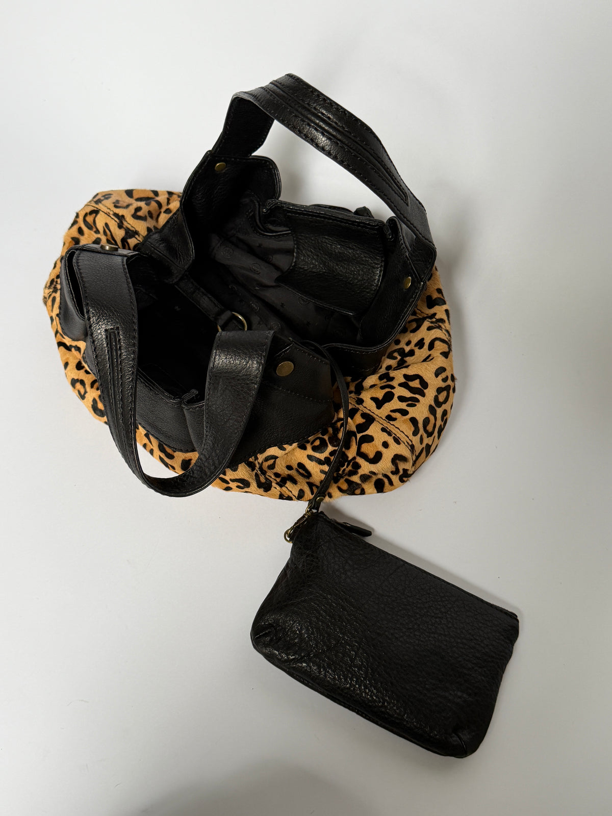 Leopard Calf Hair Shoulder Bag