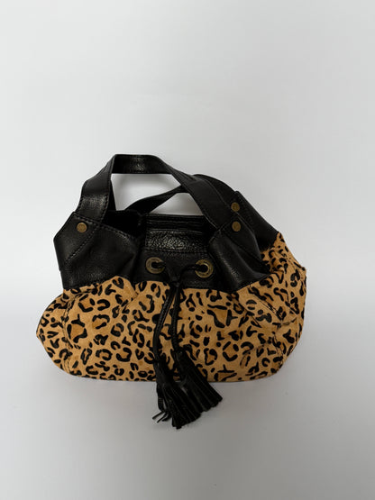 Leopard Calf Hair Shoulder Bag