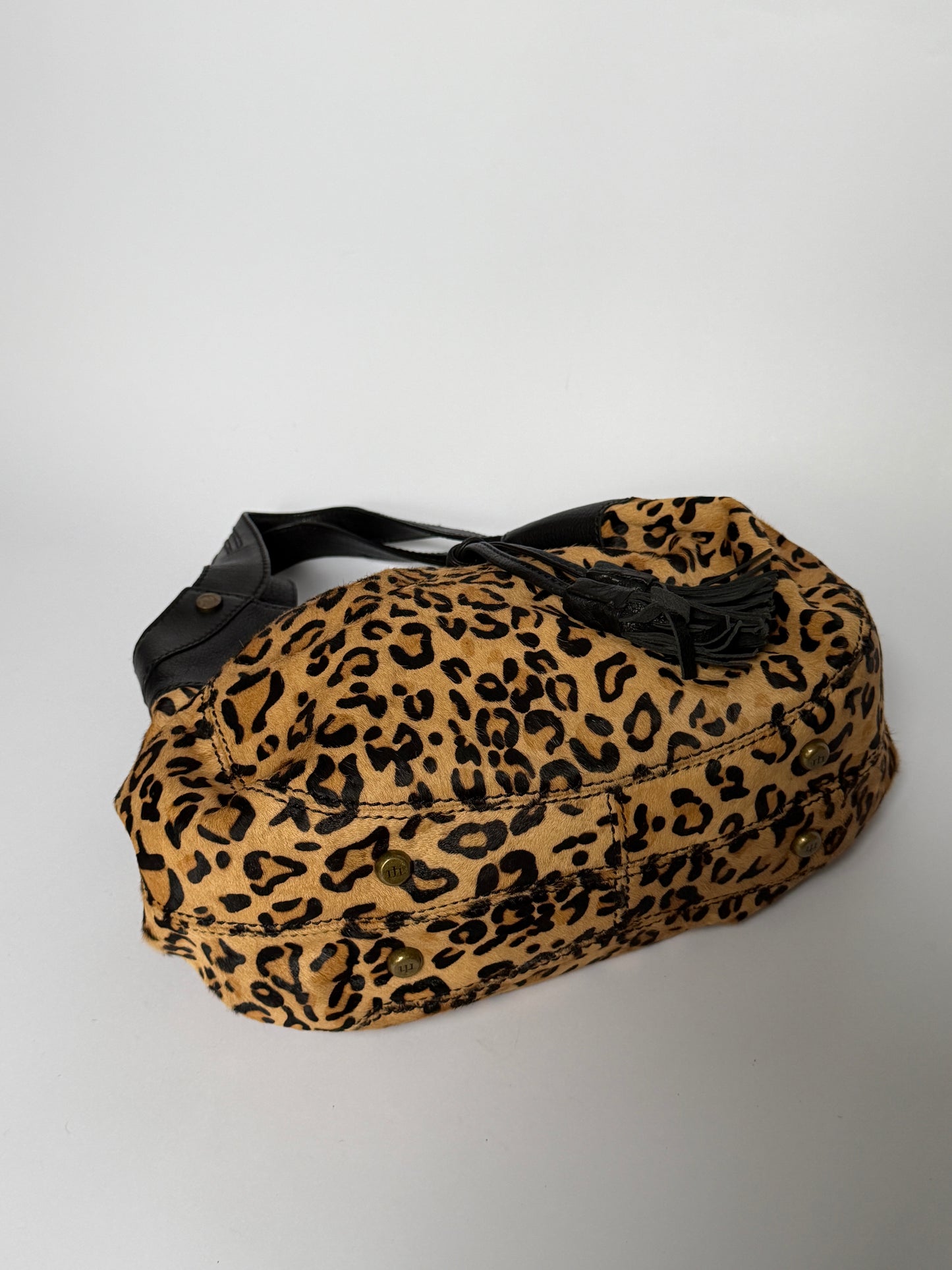 Leopard Calf Hair Shoulder Bag