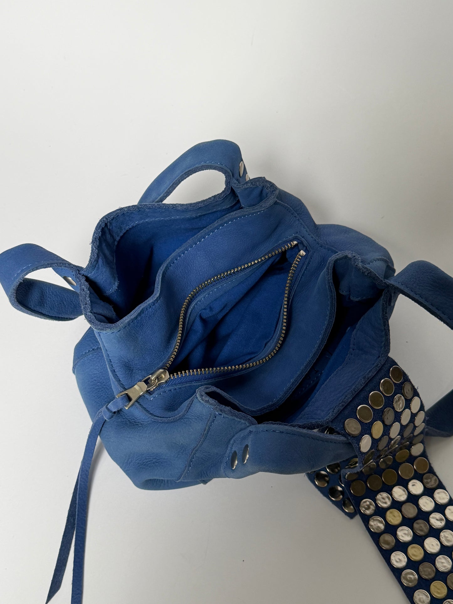 Vintage Cobalt Studded Mini Bag