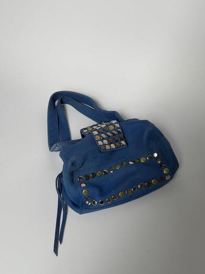 Vintage Cobalt Studded Mini Bag