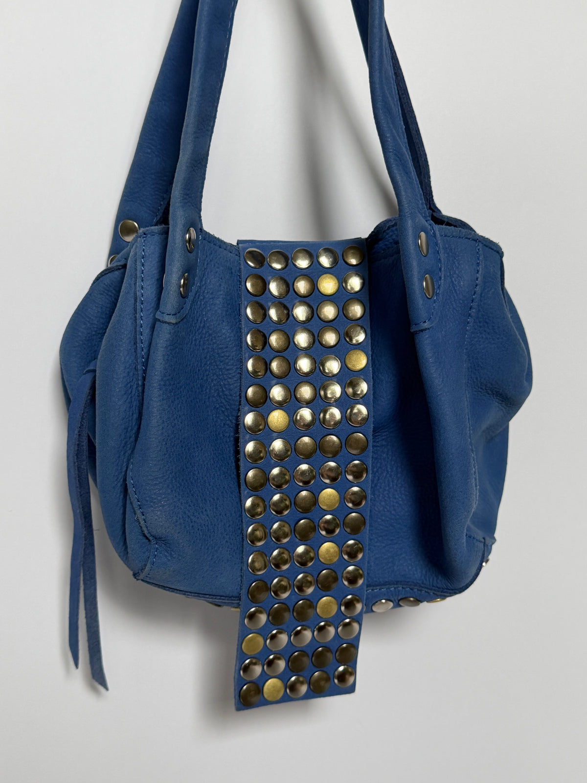 Vintage Cobalt Studded Mini Bag