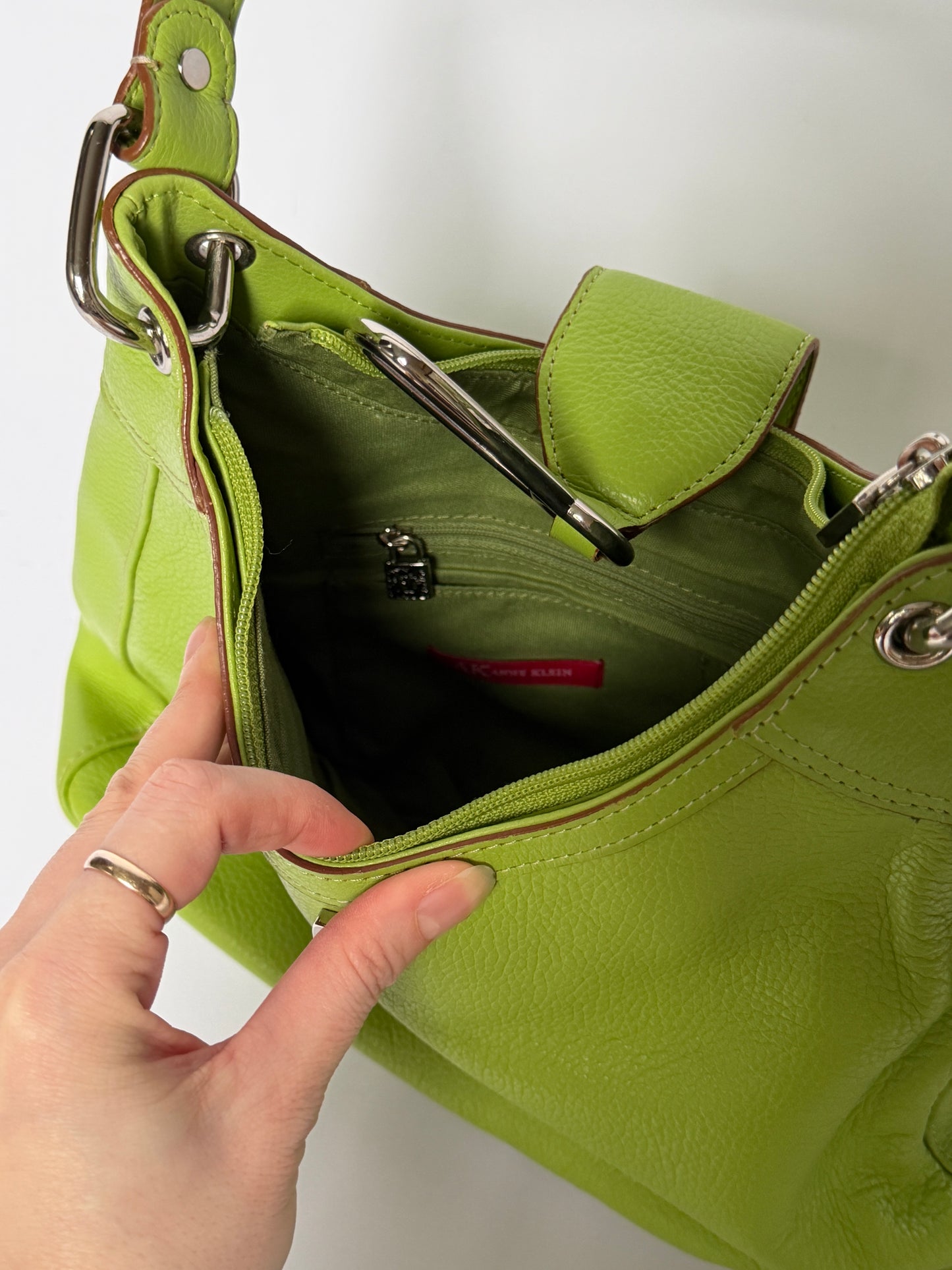 Vintage Lime Shoulder Bag