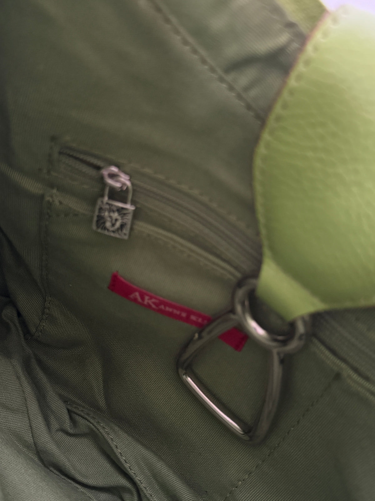 Vintage Lime Shoulder Bag