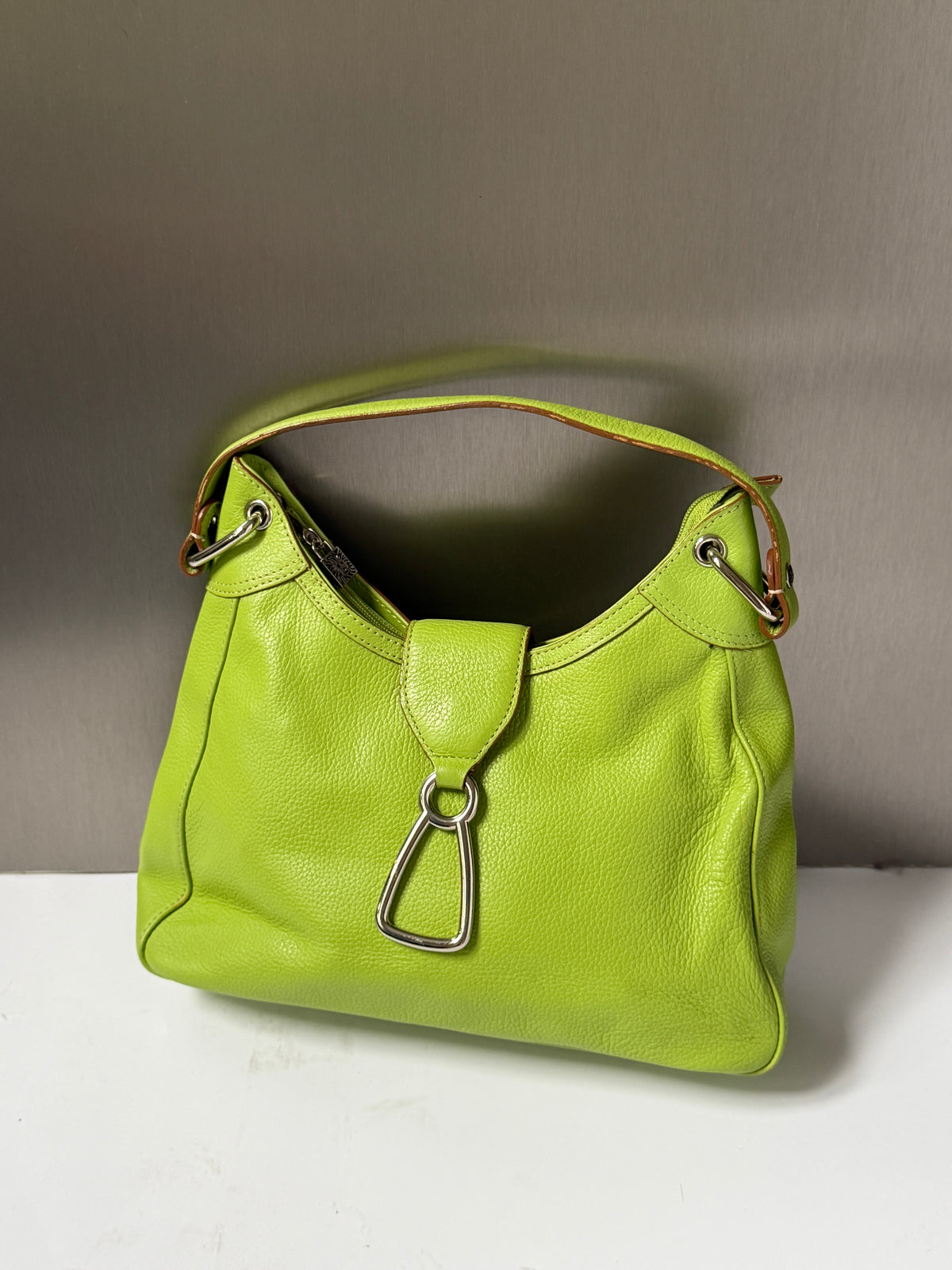Vintage Lime Shoulder Bag