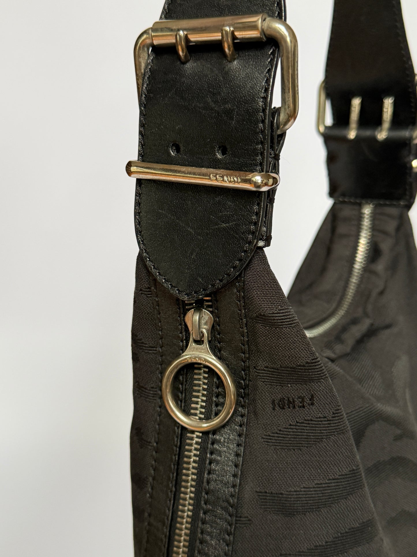 Rare Archive Fendi Zebra Oyster Nylon Bag