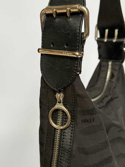 Rare Archive Fendi Zebra Oyster Nylon Bag
