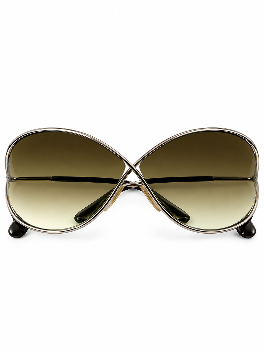 Tom Ford Miranda Silver Butterfly Sunglasses
