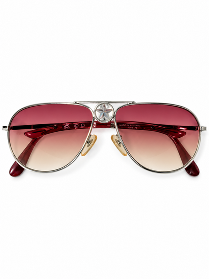 Christian Dior Hippy 1 Pink Gradient Aviator Sunglasses
