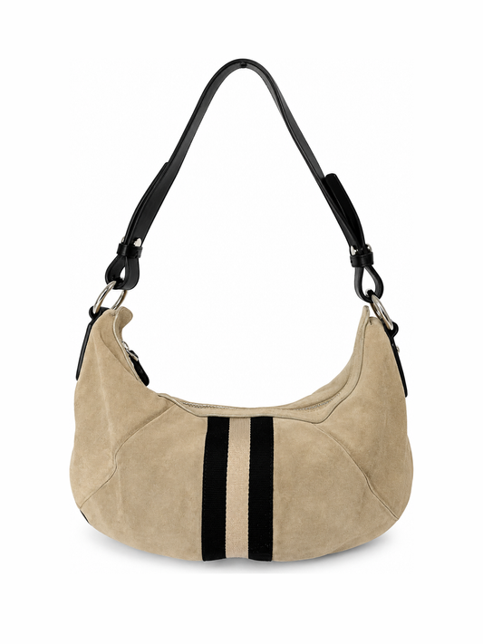 Bally Trainspotting Suede Hobo Bag