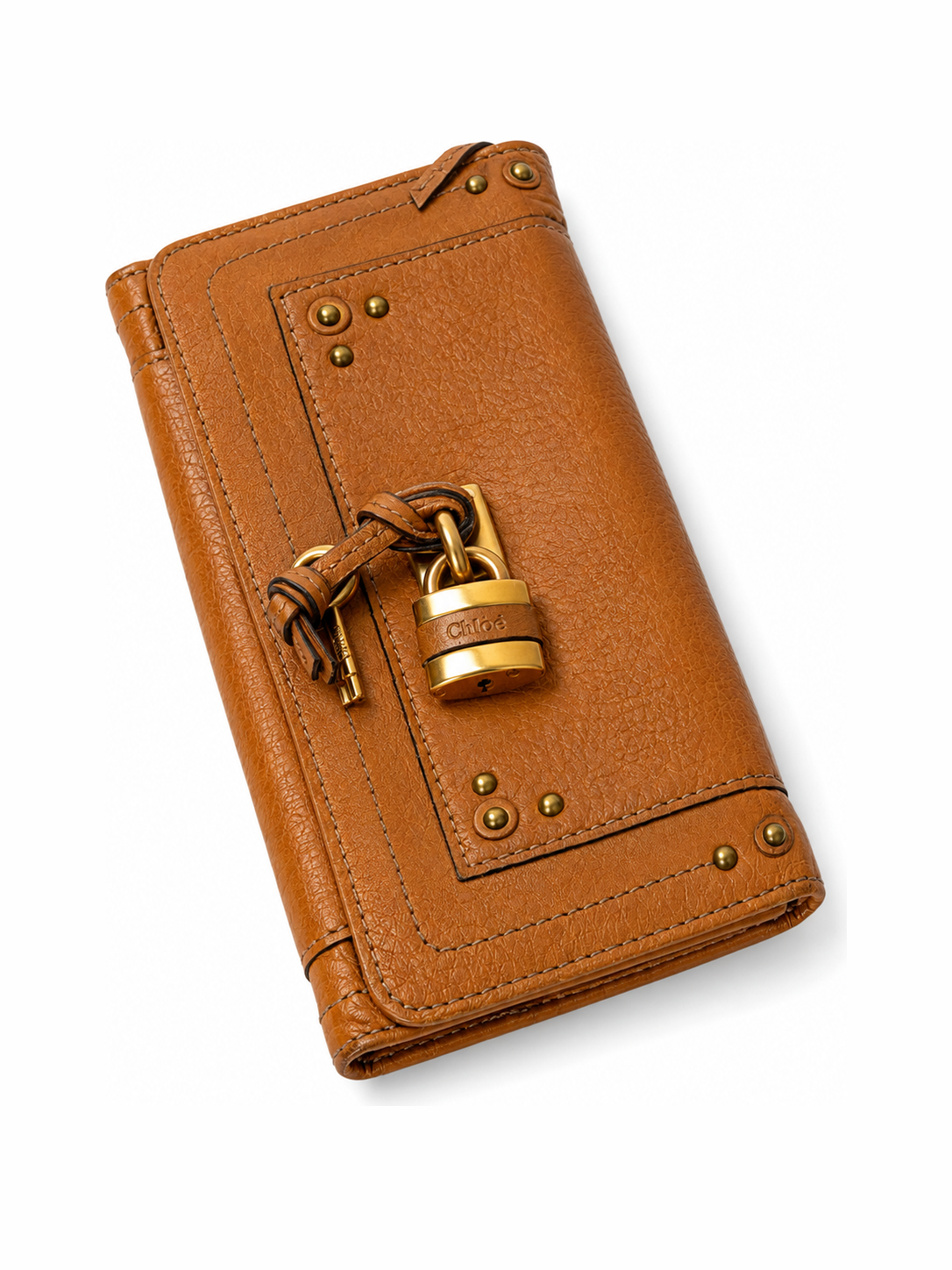 Chloe Paddington Wallet — Cognac