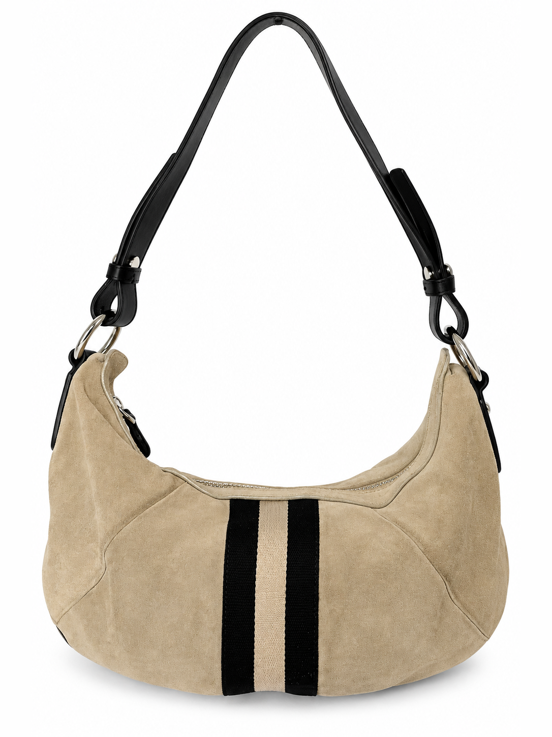 Bally Trainspotting Suede Hobo Bag