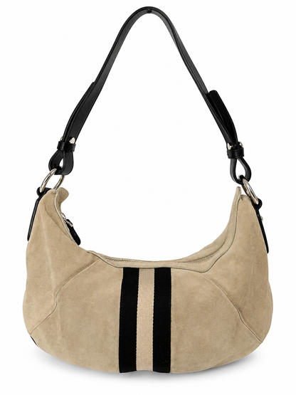Bally Trainspotting Suede Hobo Bag