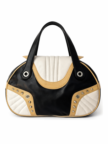 Cavalli Freedom Y2K Studded Leather Bag